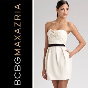 BCBG Max Azria Jacquard Quilted Cocktail Dress